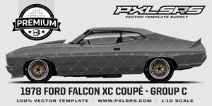 1978 Ford XC Falcon Group C 'PREMIUM' Vector Template 1978 Ford XC Falcon Group C 'PREMIUM' Vector Template