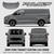 2024 Ford Transit/Tourneo Custom L1H1 SWB (Barndoor) Vector Template