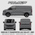 2024-2026 Volkswagen T7 Transporter SWB (L1H1) Taillift  'Vector' Template - Cargo