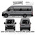 2010-2019 RENAULT MASTER LWB RWD - L3H2 Vector Template 2010-2019 RENAULT MASTER LWB RWD - L3H2 Vector Template