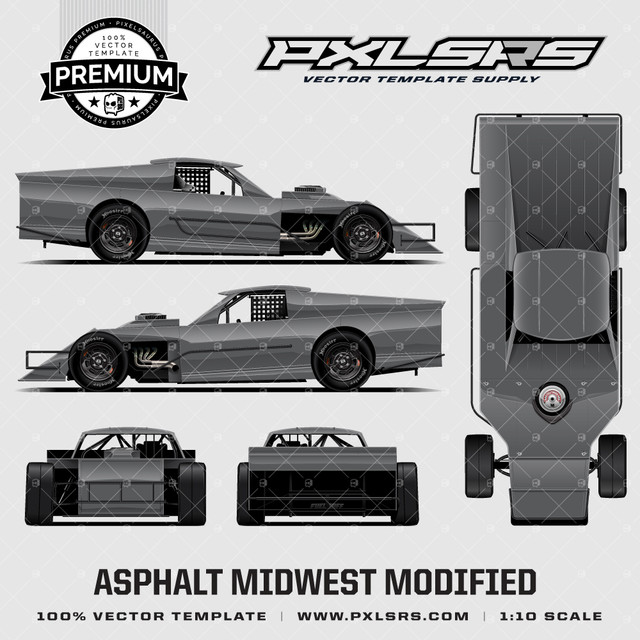 Midwest Modified Races Asphalt Midwest Modified - Full 'Premium' Vector Template