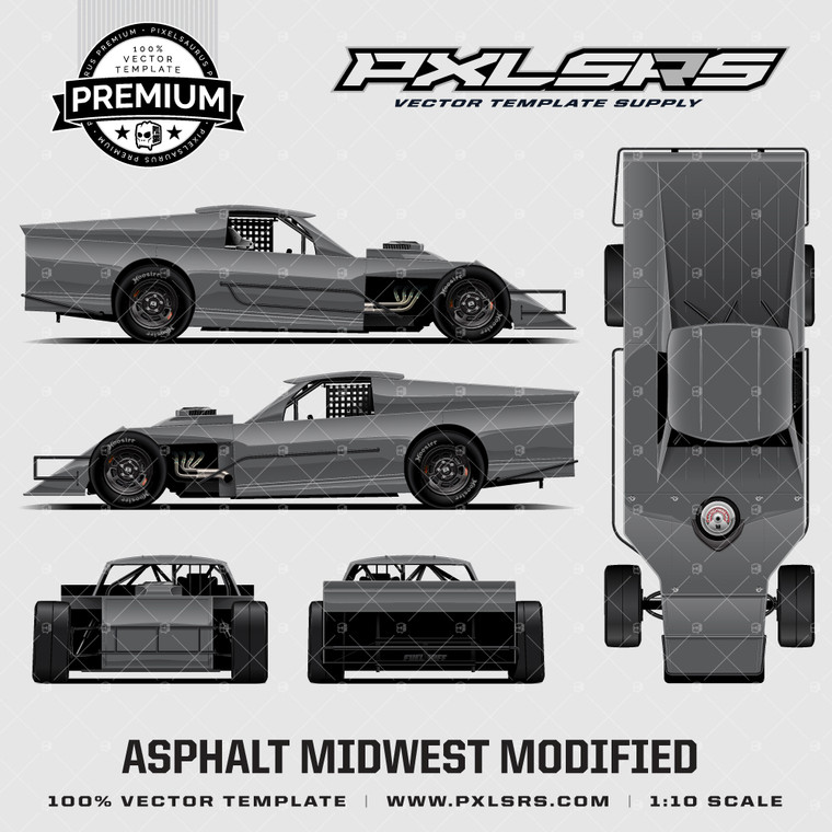 Asphalt Midwest Modified - Full 'Premium' Vector Template