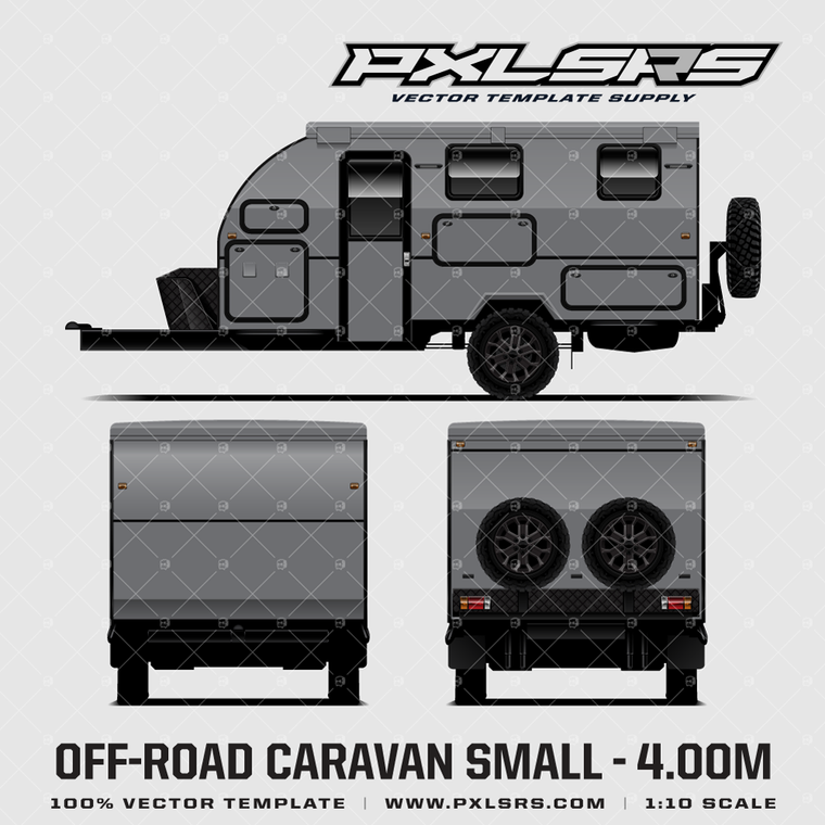 Offroad Caravan - Small - 4.00m  'Vector' Template