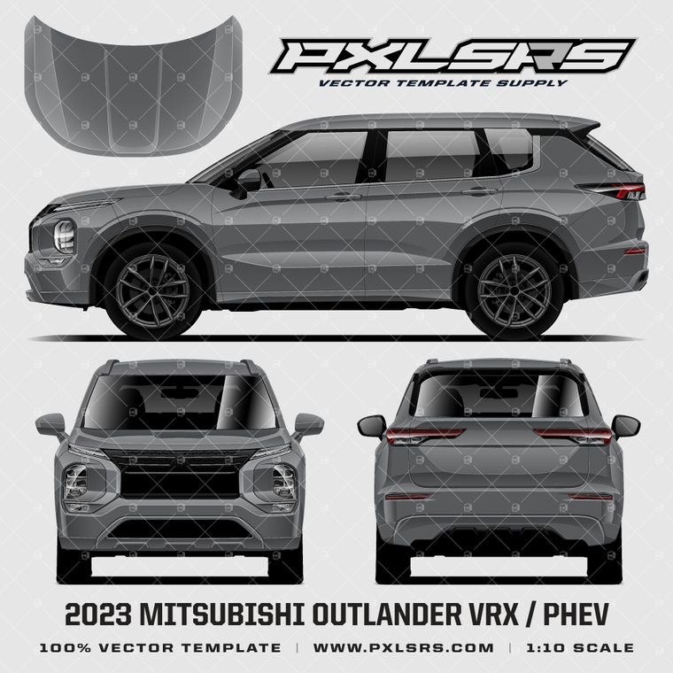 2023 MITSUBISHI OUTLANDER VRX / PHEV '100% Vector' Template