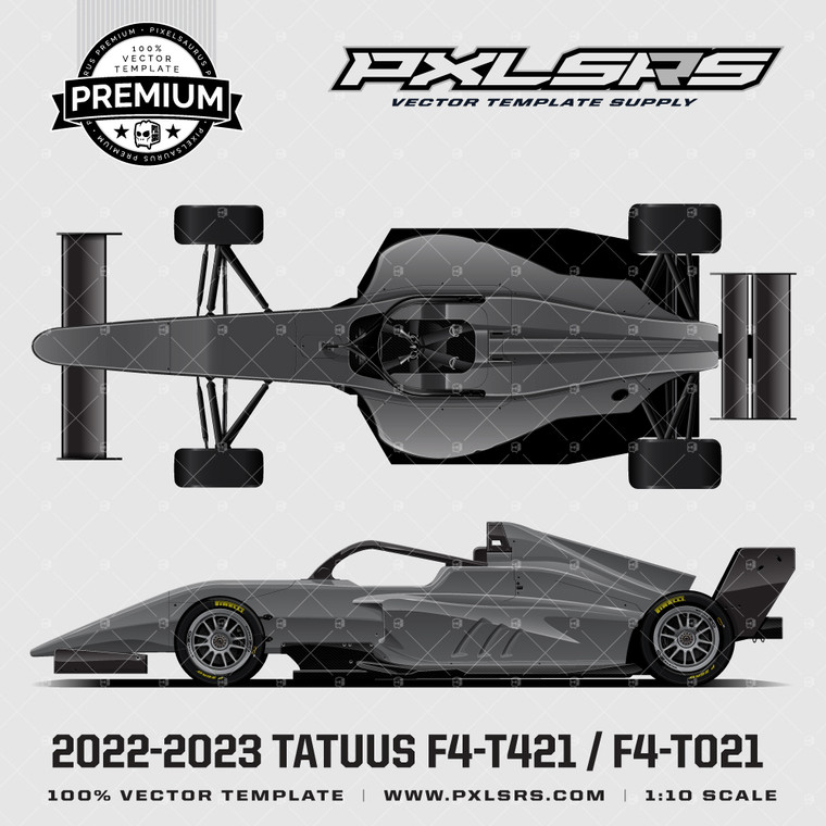 Tatuus F4-T421 / F4-T021 'FIA Formula 4' 'Premium' Vector Template