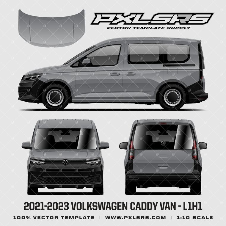 2021-2026 Volkswagen Caddy Van - L1H1 - Taillift 'Vector' Template
