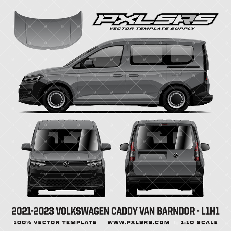 2021-2023 Volkswagen Caddy Van - L1H1 - Barndoor 'Vector' Template