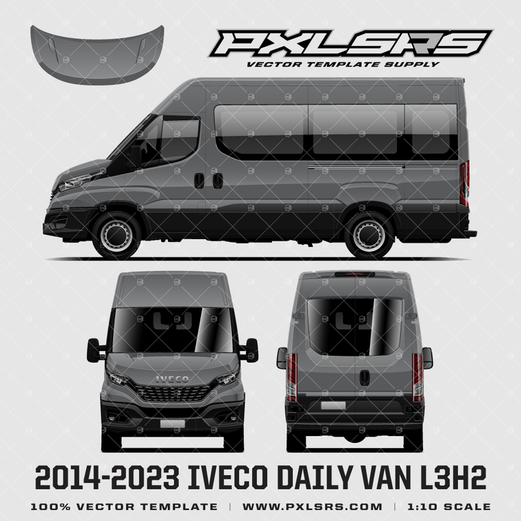 2014-2023 Iveco Daily Van - L3H2 - Barndoor 'Vector' Template