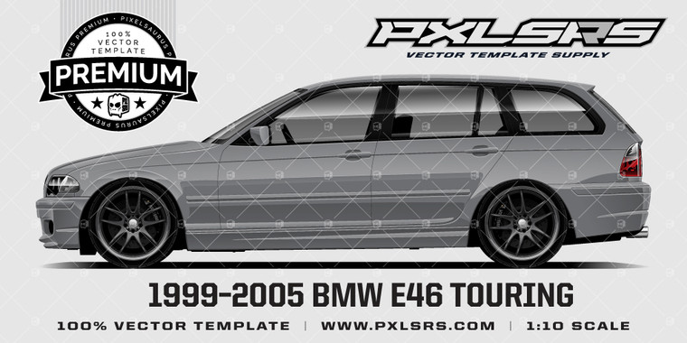 1999-2005 BMW E46 Touring 'Premium' Vector Template