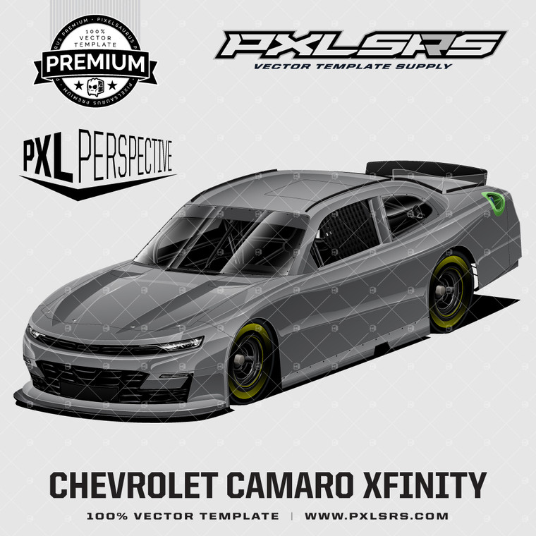 Chevrolet Camaro XFINITY Series 'Premium Perspective' 100% Vector Template