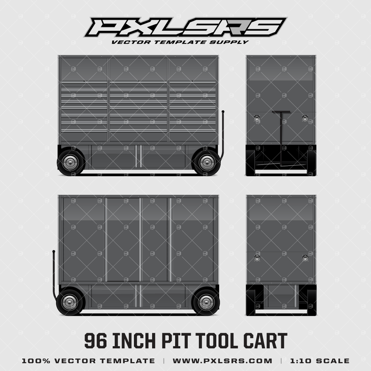 96 Inch Pit Tool Cart 'Vector' Template