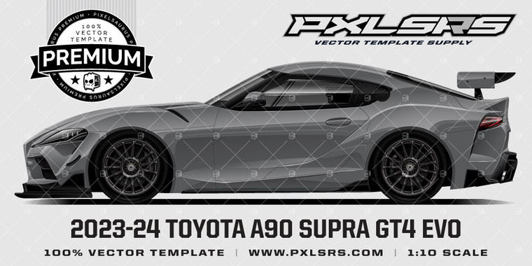 2023-34 Toyota Supra (A90) GT4 EVO 'Premium' Vector Template