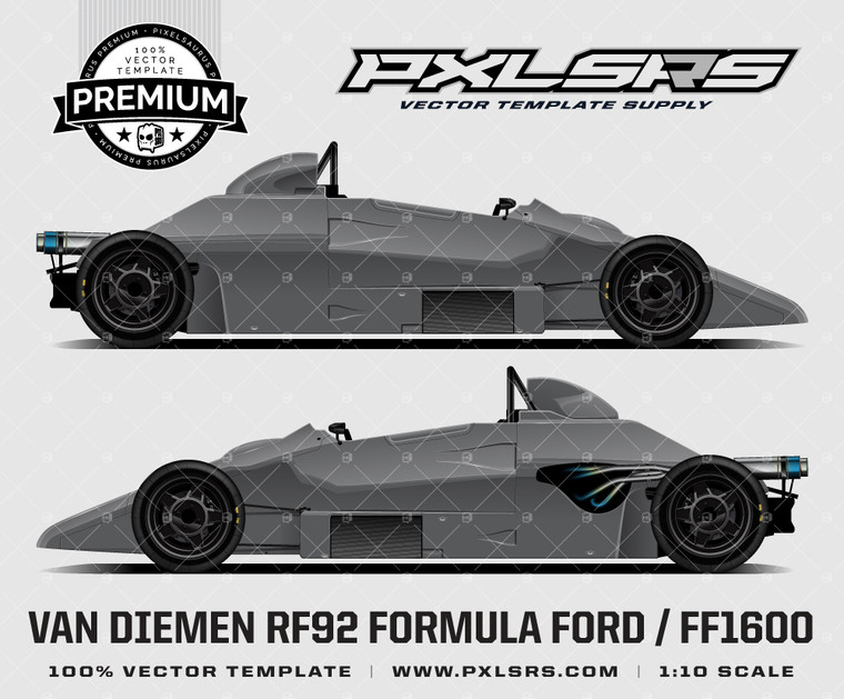 Van Diemen RF92 Formula Ford / FF1600 'Premium' Vector Template