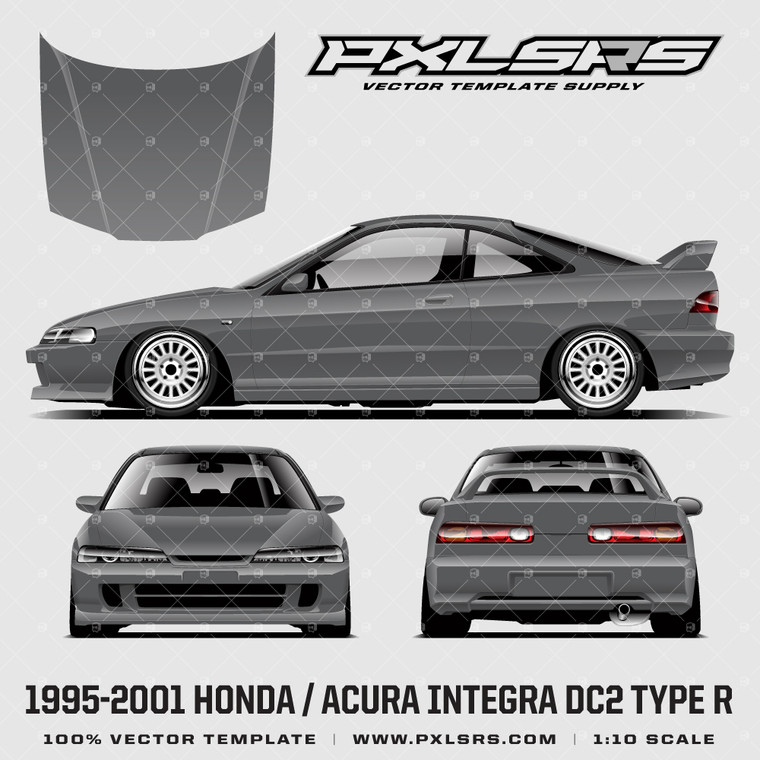 1995-2001 Honda / Acura Integra DC2 Type R 'Vector' Template 1995-2001 Honda / Acura Integra DC2 Type R 'Vector' Template