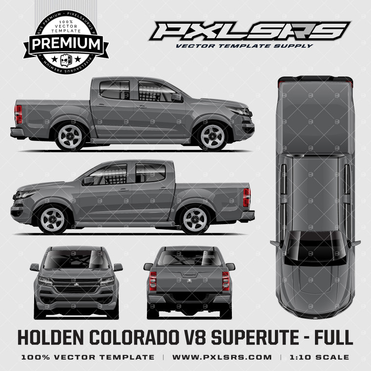 Holden Colorado V8 Superute - Full 'Premium Vector' Template
