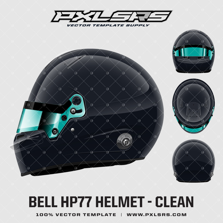 Bell HP77 'Clean' Helmet Vector Mockup Template