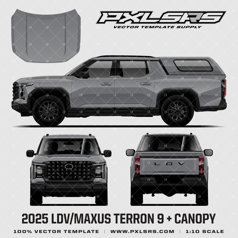 2025-2026 LDV / MAXUS Terron 9 + Canopy 'Vector' template