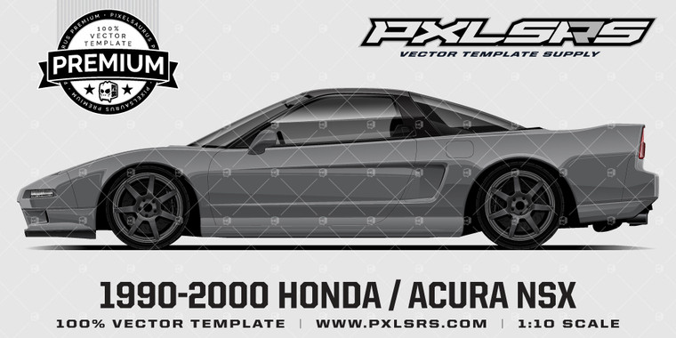 1990-2000 Honda / Acura NSX 'Premium' Vector Template