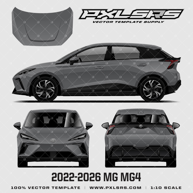 2022-2026 MG MG4 EV '100% Vector' Template