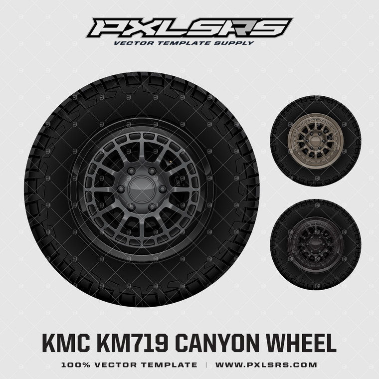 KMC KM719 Canyon Wheel 'Premium' Vector Wheel