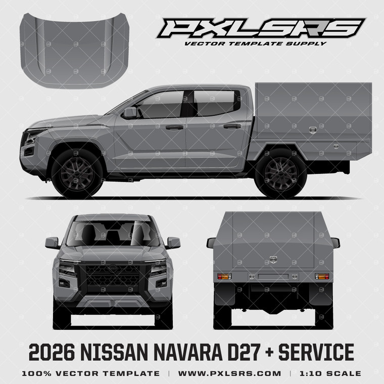 2026 Nissan Navara D27 (Frontier) Double Cab + Service 'Vector' Template