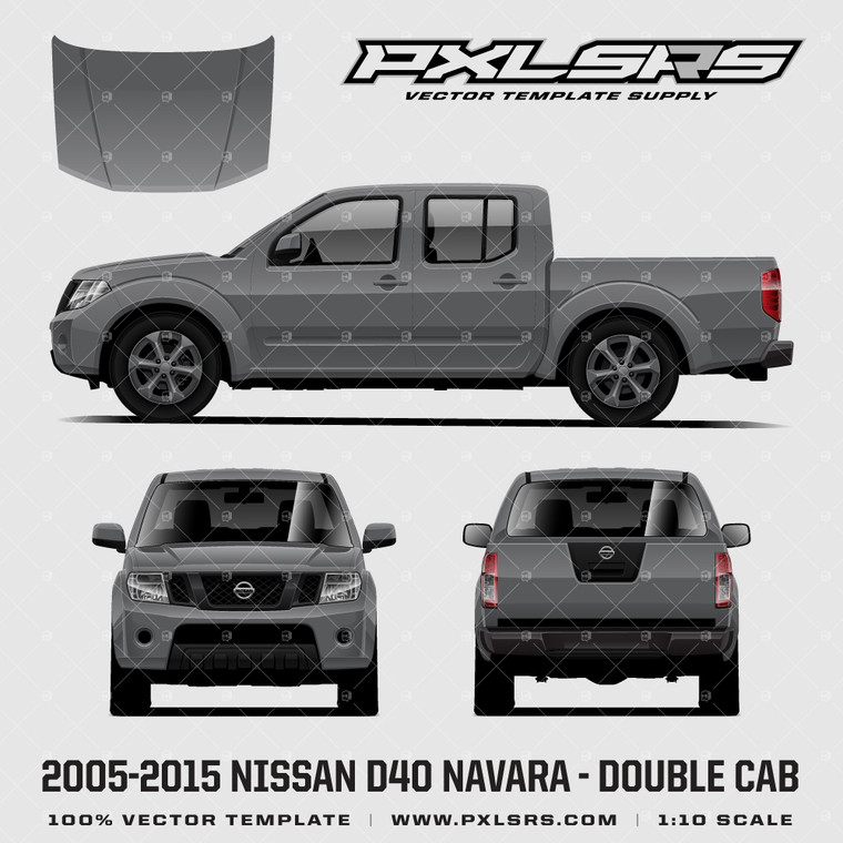 2005-2015 Nissan Navara D40 (Frontier) Double Cab 'Vector' Template