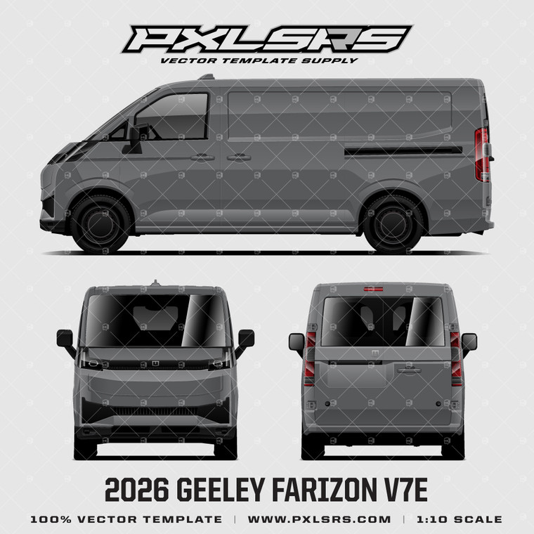 2026 Geely Farizon V7E - Vector Template