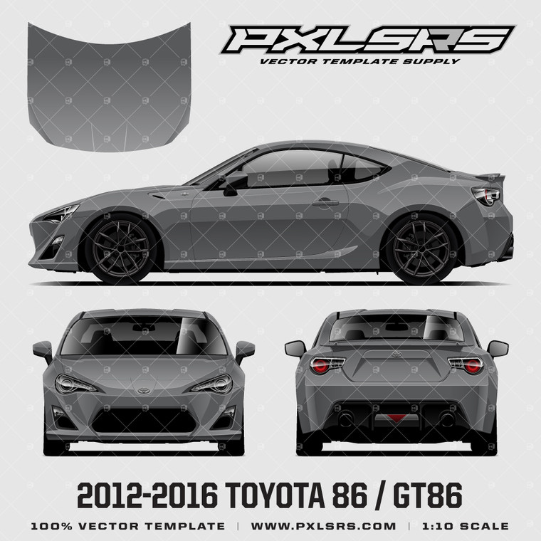 2012-2017 Toyota 86 / GT86 'Vector' Template
