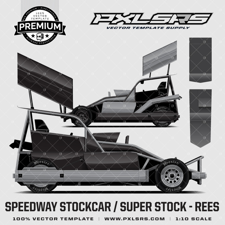 SPEEDWAY STOCKCAR / SUPER STOCK - REES 'Premium' Vector Template