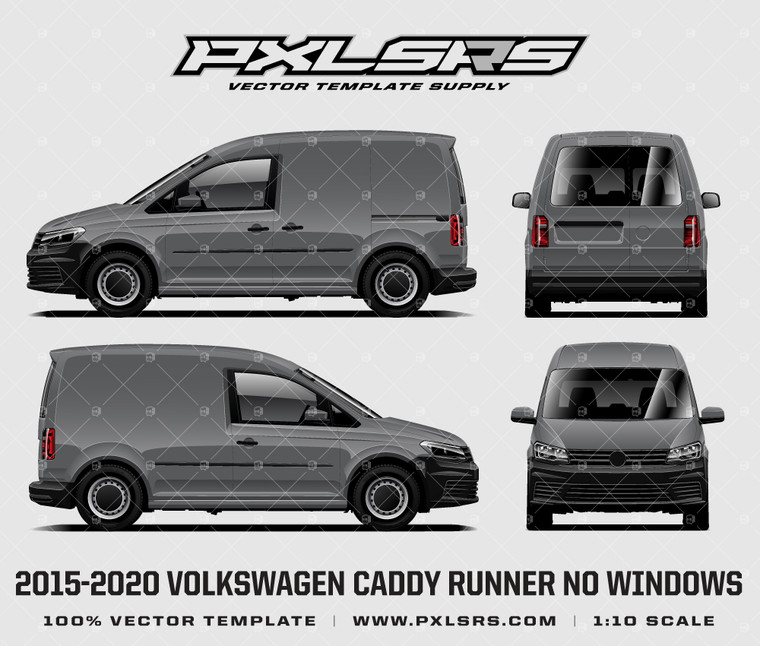 2015-2020 Volkswagen Caddy Runner No Window 'Vector' Template