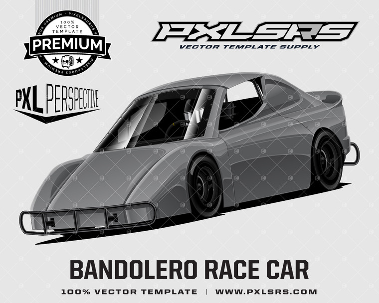 Bandolero Race Car - Perspective 'Premium' Vector Template