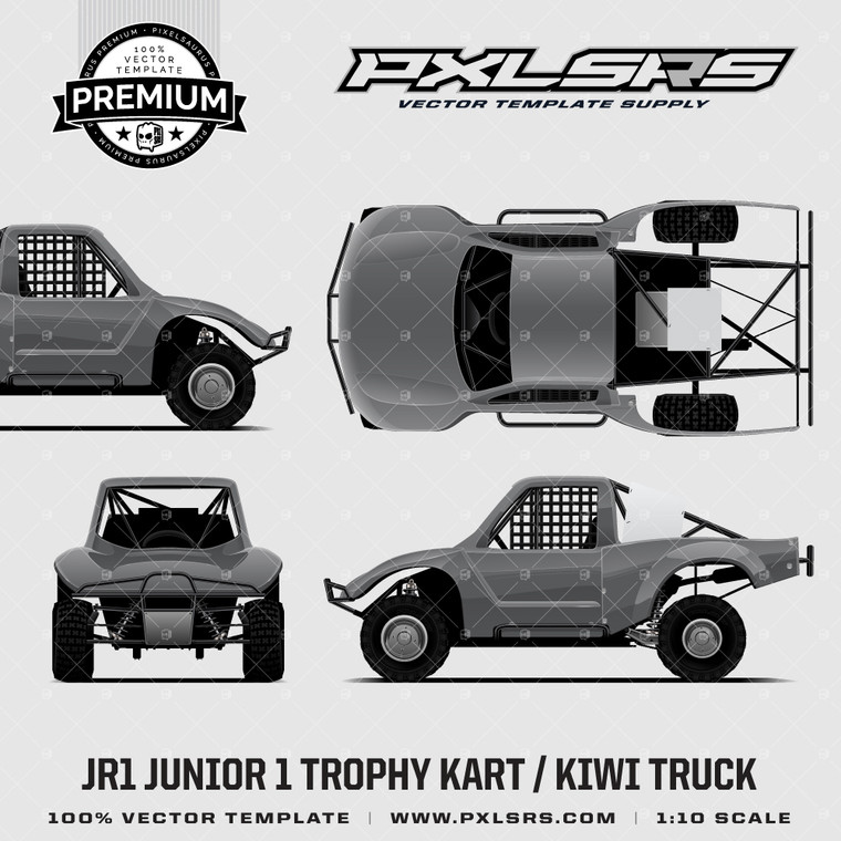 JR1 junior 1 Trophy Kart - Full 'Premium' Vector Template