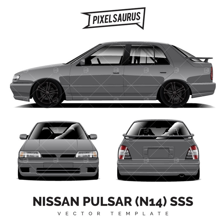 Nissan N14 Pulsar (Almera) SSS - Vector Template