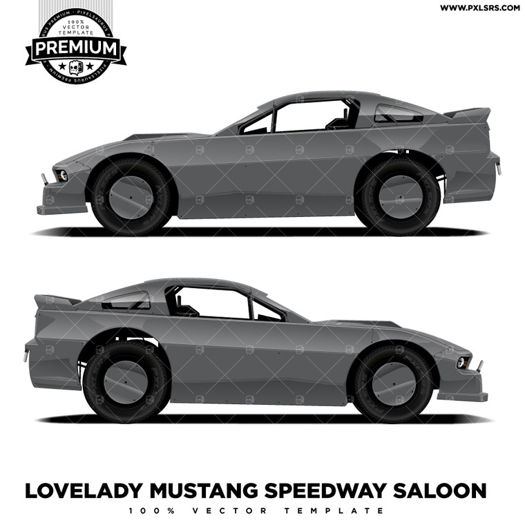 Lovelady Mustang Saloon 'Premium' Vector Template