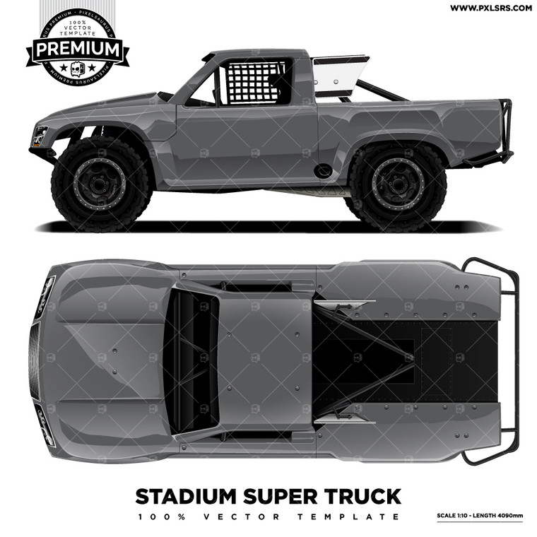 Stadium Super Truck 'Premium' Vector Template