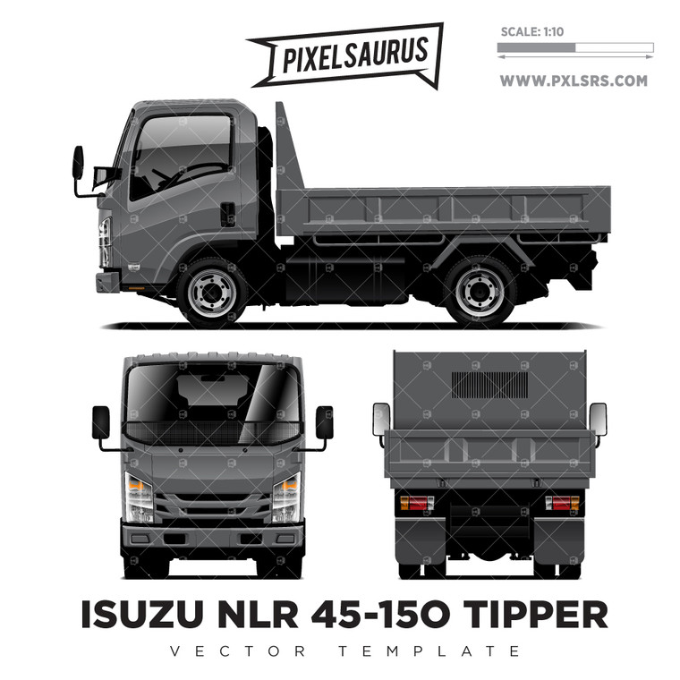 2019 Isuzu NLR 45/55-150 Tipper - Vector Template