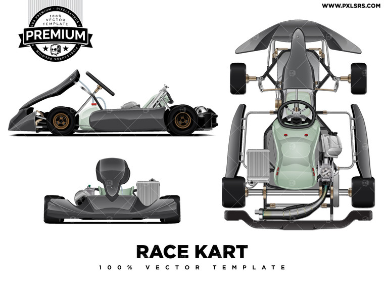 Race Kart 'Premium' Vector Template