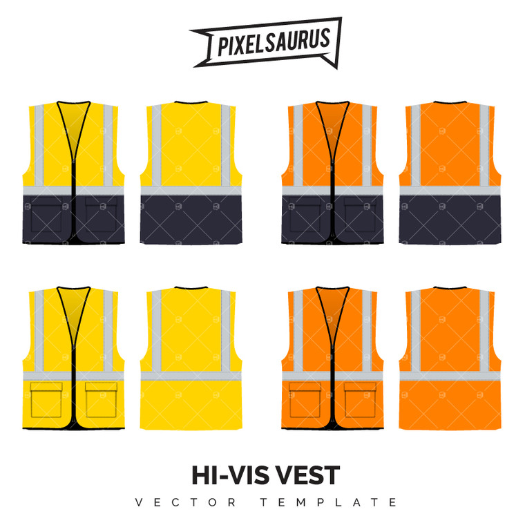 HiVis Vest 'Vector' Template