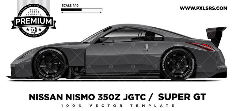 NISSAN NISMO 350z JGTC / SUPER GT 'Premium' Vector Template