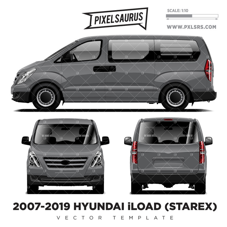 2007-2019 Hyundai iLoad (Starex) Taillift 'Vector' Template