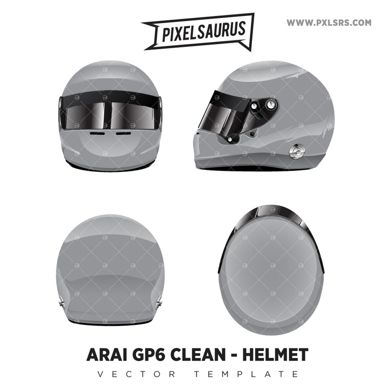 Arai GP6 Helmet (clean) - Vector Template