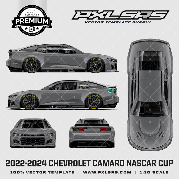 2022-2024 Chevrolet Camaro Next Gen NASCAR Cup - Full 'Premium' Vector Template