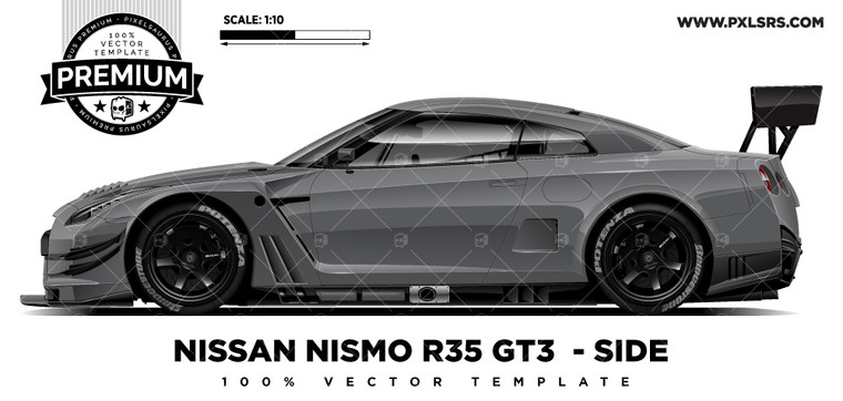 NISSAN NISMO R35 GT3 'Premium' Vector Template