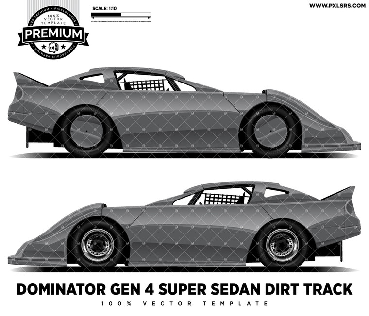 Super Sedan -  Dominator Gen 4 'Premium' Vector Template