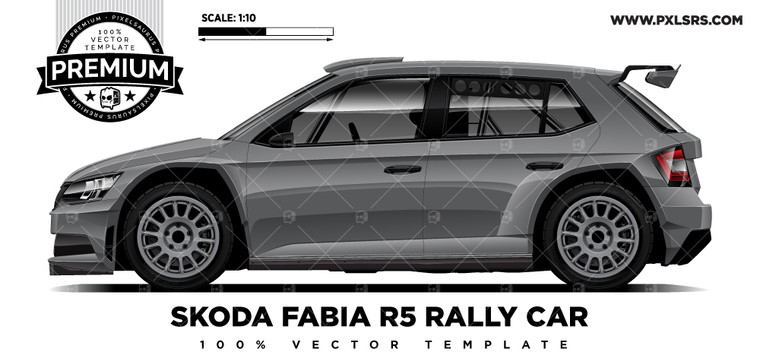 Skoda Fabia R5 Rally Car - Group A Rally Car 'PREMIUM'