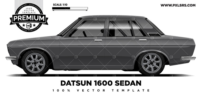 Datsun 1600 Sedan 'PREMIUM' Vector Template
