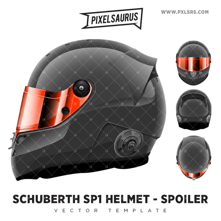 Schuberth SP1 'Spolier' Helmet Vector Template