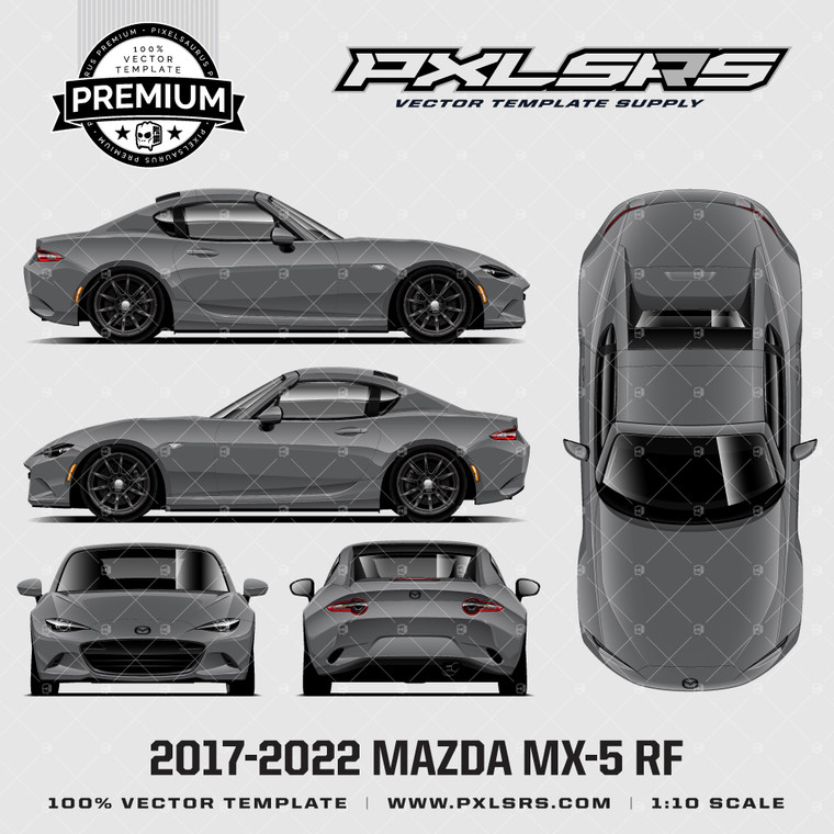 2017-2022 MAZDA MX-5 RF / Miata 'Premium' Full Template