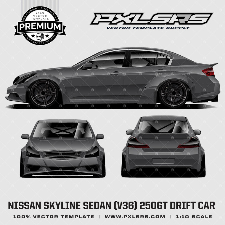 Nissan Skyline Sedan 250GT (V36/G36)  'Premium' Vector template