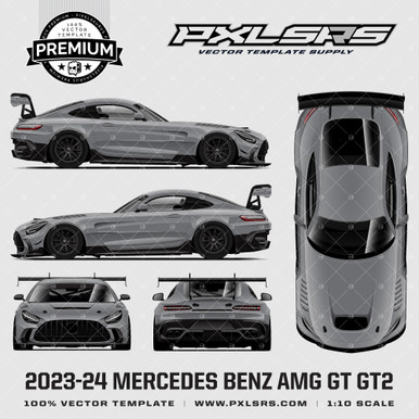 2023-26 Mercedes AMG GT GT2 Full 'Premium' Vector Template